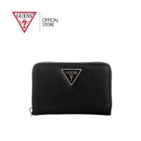 ราคา GUESS กระเป๋า รุ่น ZG7459140 LAUREL II SLG MED ZIP AROUND ZIP WALLET สีดำ (25049212510)