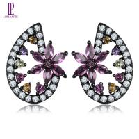 ราคา Lohaspie เครื่องประดับแท้1 8กะรัตต่างหูเงินทรงยาว925ต่างหูโกเมน Rhodolite แท้อัญมณีหลากสีต่างหูสตั๊ดผู้หญิงต่างหูเม็ดเดี่ยวต่างหูเงินทรงยาว925 (21856009293)
