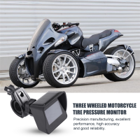 ราคา Solar Wireless Tire Pressure Monitoring System Motorcycle TPMS Tire Pressure Monitor LCD Display 3 External Sensors ro2 (24826029982)