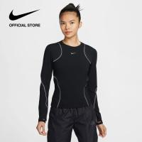 ราคา Nike Womens Running Division Long Sleeve Tee Black (24839670027)