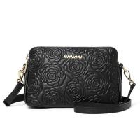 ราคา Aidrani กระเป๋าลายดอกไม้หนังวัวนิ่ม100 กระเป๋าพาดลำตัวสะพายไหล่เส้นเดียวรองเท้าหนังแท้สตรี (22546621288)