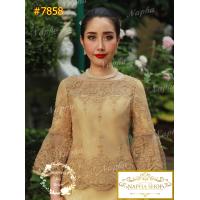 ราคา เสื้อลูกไม้ใส่ออกงานเกรดพรีเมี่ยม 7858 Size 36 50 (21006803618)