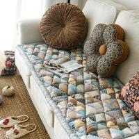 ราคา ที่รองโซฟาแบบปักมือผ้าฝ้ายแท้หนาป้องกันการลื่นสำหรับทุกฤดูกาล ที่รองโซฟาไม้แท้ ที่รองเก้าอี้แบบปักลายดอกไม้ (20716948067)