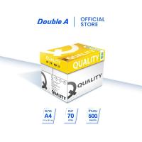 ราคา 4 กล่อง Quality Yellow กระดาษถ่ายเอกสาร ควอลิตี้ ขนาด A4 หนา 70 แกรม 500แผ่น ต่อรีม (21909907019)