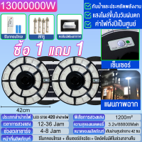 ราคา ซื้อ 1แถม 1 ไฟโซล่าเซลล์ ไฟUFO Solar Light ไฟถนน LED โซล่าเซลล์สนาม ไฟแสงอาทิตย์ ไฟ โซล่าเซลล์ แบตเตอรี่โซล่าเซลล์ (25464036113)