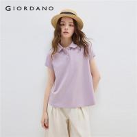 ราคา GIORDANO ผู้หญิง เสื้อโปโลคอปกตุ๊กตา แขนกุด เสื้อโปโลปิเก้ กระดุมดอกไม้ แฟชั่นลำลอง เสื้อโปโลหลวม 18315202 (24469070256)