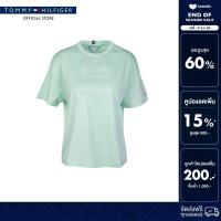 ราคา Tommy Hilfiger เสื้อยืด ผู้หญิง รุ่น WW0WW46007 LXY สีเขียว (24623622761)