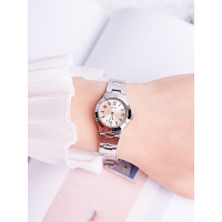 ราคา Casio นาฬิกาควอทซ์กันน้ำ สายสแตนเลส สไตล์เรโทร สีชมพู LTP 1241D 4A3 (25364865437)