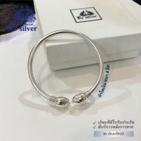 ราคา kr silver กำไลเงินแท้ กำไลเงินหัวบัว แบบโปร่ง หนา 4 มิล SBA5 (21447361209)