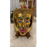 ราคา หน้ากากพระลักษณ์ พระลักษณ์ หน้าทอง นะหน้าทอง งานโครงกระดาษแข็งแรง ปิดทองเค ประพับเพชร งานสวย ใส่กระบังหน้าสวยงาม ของตกแต่งบ้าน ของที่ระลึก หัวโขน ของขวัญ รามเกียรติ์ (23254690797)