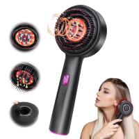 ราคา Red Light Vibration Head Massage Comb Electric Massage Comb Oil Applicator Nourishing Scalp Brush Hair Growth Anti Loss Care (23844140949)
