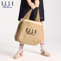 ราคา ELLE Active กระเป๋าถือทรงสี่เหลี่ยมสุดเก๋ไก๋ ELLE Active กระเป๋าสะพายไหล่แบบลำลองสำหรับผู้หญิง ความจุขนาดใหญ่ น้ำหนักเบา สไตล์ลำลองสำหรับการเดินทางไปกลางแจ้ง (24887986675)