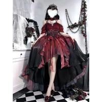 ราคา ชุดราตรี Lolita ทรงพองสีแดง กระโปรงทรงเจ้าหญิง ชุดราตรีฤดูใบไม้ผลิและฤดูใบไม้ร่วง ชุดราตรีผู้หญิง (22895024474)