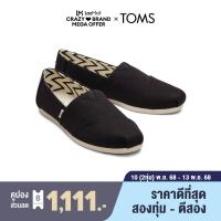 ราคา TOMS รองเท้าลำลองผู้หญิง สลิปออน รุ่น Alpargata Black Heritage Canvas CF รองเท้าลิขสิทธิ์แท้ (25040015367)