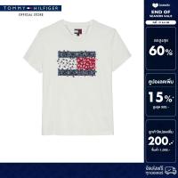 ราคา Tommy Hilfiger เสื้อยืด ผู้หญิง รุ่น DW0DW20897 YBL สีขาว ทรง Regular (24583422674)