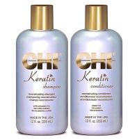ราคา CHI KERATIN SHAMPOO CONDITIONER 355 ML เติมเคราตินให้เส้นผม แชมพู ครีมนวดผม (20918841927)