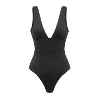 ราคา YUKARI SWIM One Piece Swimsuit ชุดวันพีช ชุดว่ายน้ำ ชุดว่ายน้ำผู้หญิง ชุดว่ายน้ำพักผ่อนชายหาด ชุดว่ายน้ำเว้าสูง สีดำ สีแดง (23730167333)