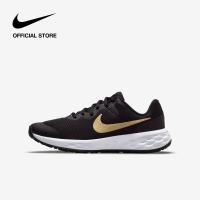 ราคา Nike Older Kids Revolution 6 GS Road Running Shoes Black รองเท้าวิ่งโร้ดรันนิ่งเด็ก Nike Revolution 6 GS สีดำ (10935733023)