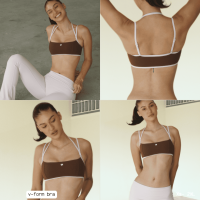 ราคา Peaches Active 2 Way Multi Strap Sports Bra ใส่ได้ทั้งแบบสายตรงหรือไขว้หลัง ดีเทลตัดขอบสีตัด พร้อมฟองน้ำในตัว (24425737219)