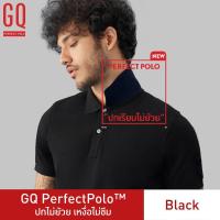 ราคา GQ Perfect Polo เสื้อโปโลอำพรางคราบเหงื่อ สีดำ (25354866059)
