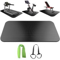 ราคา เสื่ออุปกรณ์ออกกำลังกายเสื่อจักรยานเข้ากันได้กับ Peloton Bike Elliptical Treadmill MatUnder Exercise Bike Trainer Mat Pad For Stationary Indoor Spin BikeHardwood Floor Car Black Gym Equipment Mat (230