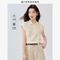 ราคา GIORDANO ผู้หญิง เสื้อโปโล Cool Touch เสื้อโปโลฤดูร้อน คอปกตุ๊กตา แขนเรกแลน เสื้อโปโลแฟชั่นลำลอง 05315385 (24619928359)