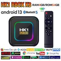 ราคา NEW กล่องแอนดรอย 2024 Android TV Box HK1 RBOX K8 แรม 4GB 64GB Rockchip ใหม่ RK3528 Android13 WIFI 6 BT5 0 (22875259804)