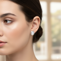 ราคา ต่างหูพลอยมูนสโตน Moonstone ตัวเรือนเงินแท้92 5 ชุบทอง พลอยแท้จากประเทศศรีลังกา (25479565712)
