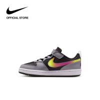 ราคา Nike Younger Kids Court Borough Low Recraft PS Shoes Black (25124963230)