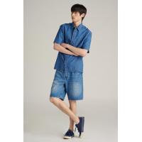 ราคา Mc JEANS เสื้อเชิ้ตผู้ชาย แขนสั้น ทรงรีแลกซ์ MSSZ288 เสื้อเชิ้ตยีนส์ ผ้ายีนส์ 7 0 Oz (24811967816)