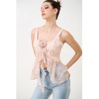 ราคา Whatagirlwants Petal Pop Top เสื้อแฟชั่นผู้หญิง เสื้อชีฟองลายดอก เสื้อสายเดี่ยวหวานๆ เสื้อใส่เที่ยวคาเฟ่ (24572296792)