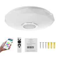 ราคา ไฟเพดานสีสันสดใสลำโพงบลูทูธพร้อมรีโมท LED หรี่แสงได้ลำโพงเพลงบลูทูธ หรี่แสงได้พร้อมสวิตช์ติดผนัง การควบคุมแอพมือถือ รีโมทคอนโทรล (23428933701)