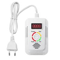 ราคา Natural Gas Detector and Carbon Monoxide CO Detector Combustible Gas Leak Detector Monitor for Co Lpg Methane EU Plug ro2 (25060195231)