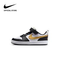 ราคา Nike Younger Kids Court Borough Low Recraft PS Shoes Black (25124961534)