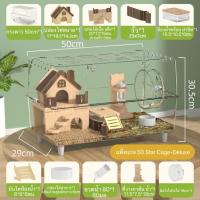 ราคา กรงหนูแฮมสเตอร์ อะคริลิคขนาดใหญ่ โปร่งใส บ้าน ดอร์เมาส์ เม่นแคระ กรงสัตว์เลี้ยง ทําความสะอาดง่าย พร้อมส่ง (24949790940)