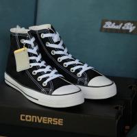 ราคา Converse All Star Classic ox Black Hi รุ่นฮิต สีดำ หุ้มข้อ รองเท้าผ้าใบ คอนเวิร์ส ได้ทั้งชายหญิง (3782216810)