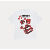 ราคา แท้100 เสื้อ Stussy t shirt รุ่น Fuzzy Dice SS Tee AU พร้อมส่ง (24797654336)