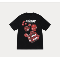 ราคา แท้100 เสื้อ Stussy t shirt รุ่น Fuzzy Dice SS Tee AU พร้อมส่ง (24797654330)