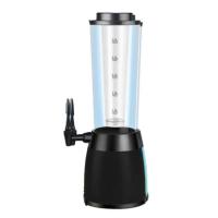 ราคา การจัดส่งท้องถิ่น ทาวเวอร์เบียร์ LED ขนาด 3 ลิตรพร้อมก๊อกน้ำคู่ เครื่องจ่ายเบียร์เกรดเชิงพาณิชย์สำหรับบาร์ งานปาร์ตี้ ระบบเครื่องดื่มเย็นสแตนเลสสำหรับเบียร์คราฟต์และโซดา (24504586560)