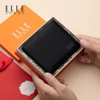 ราคา ELLE HOMME กระเป๋าสตางค์หนังสำหรับผู้ชาย ดีไซน์เรียบง่ายสไตล์ใหม่ (25035076808)