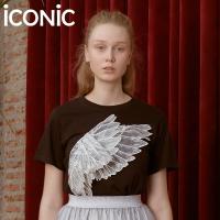 ราคา iCONiC BLACK ANGELS WINGS T shirt 4452 เสื้อยืด ปัก ปีกนก 3 มิติ ตกแต่ง คริสตัล หรูหรา เสื้อยืดแฟชั่น เสื้อยืดปัก เสื้อยืดผญ เสื้อยืดลูกไม้ (11105916777)