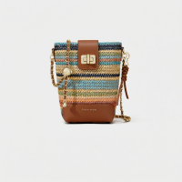ราคา CinvaiKrose กระเป๋าสะพายข้างมินิสำหรับโทรศัพท์ ลายสานรูปสายรุ้ง (25060119762)