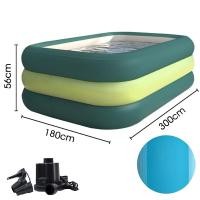 ราคา จัดส่งฟรี สระน้ำเป่าลม 3M สระน้ำครอบครัว สระว่ายน้ำเด็ก สระว่ายน้ำเป่าลม สระเป่าลม พร้อมที่สูบ 3 ชั้น 3 2 6 2 1 1 5 1 2 เมตร ขนาดใหญ่ Swiming Pool (24209905666)