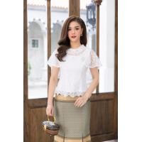 ราคา CHANIDA เสื้อลูกไม้ฝรั่งเศส ทรงปีกค้างคาว ทรงสวยมาก ลูกไม้ดอกลอย งานคุณภาพ รหัส 8273 ราคาเฉพาะเสื้อ (23644163561)