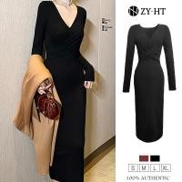 ราคา ZY HT EraVogue เดรสผู้หญิง เดรสไปงานแต่ง เดรสรัดรูป เดรสยาว เดรสผ้ายืด เดรสแขนยาว เดรสทำงาน เดรสเซ็กซี่ เดรสเกาหลี เดรสออกงาน 5561 (12004572731)