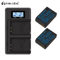 ราคา PALO LP E12 LPE12 LP E12 แบตเตอรี่กล้อง LCD USB Dual Charger สำหรับ Canon M 100D Kiss X7 Rebel SL1 EOS M10 EOS M50 กล้อง DSLR (19575153688)
