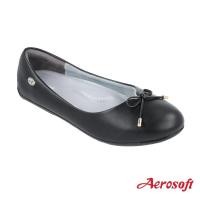 ราคา Aerosoft แอโร่ซอฟ รองเท้าคัชชูผู้หญิงส้นแบน เพื่อสุขภาพ รุ่น CW309 คัชชูสีดำ รองเท้า นุ่ม ๆ ๆๆ (5101942798)
