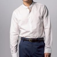 ราคา era won เสื้อเชิ้ตเอราวอนแขนยาว คอจีน QUIET LUXURY SHIRT LONG MEN SLIM BAND COLLAR สี White (25228107157)