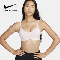 ราคา Nike Dri FIT Womens Alate Minimalist Light Support Padded Sports Bra Light Soft Pink (20406481845)