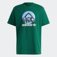 ราคา adidas Lifestyle adidas Adventure Mountain Front Tee Men Green IC2360 (22439567007)